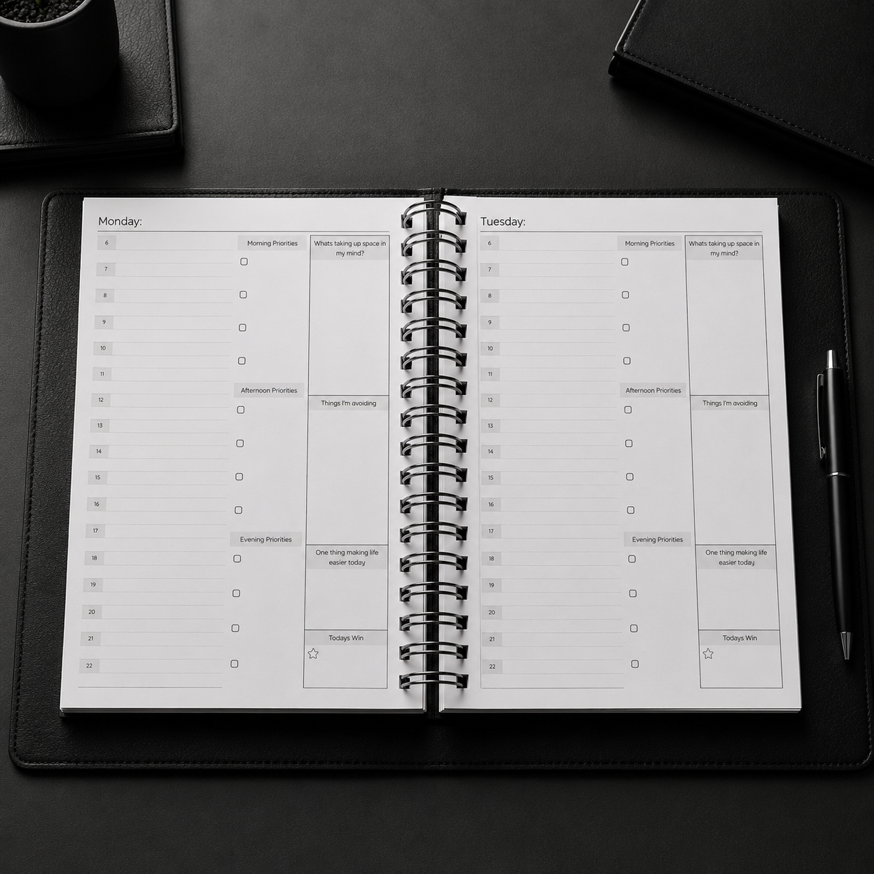 The Reset Daily Planner - Beige